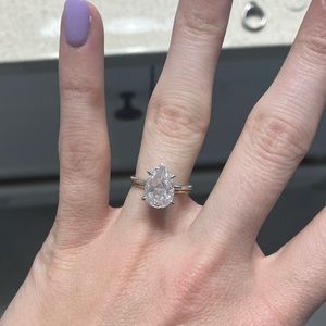 Everly Pear Ring - Sterling Silver